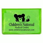 Sanitizer & Wipes On-the-Go Kit in Colorful Vinyl Pouch - Trans Kelly Green