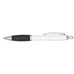 Satin Pen - White with Black