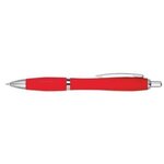 Satin Pen With Antimicrobial Additive - Red With Red
