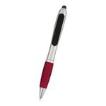 Satin Stylus Pen With Screen Cleaner -  