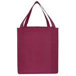 Saturn Jumbo Non-Woven Grocery Tote - Burgundy