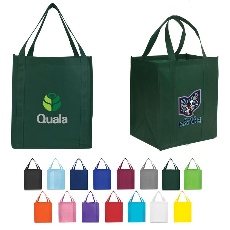 Main Product Image for Imprinted Grocery Tote Saturn Jumbo Non-Woven Bag