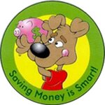 Saving Money is Smart Sticker Rolls - Standard