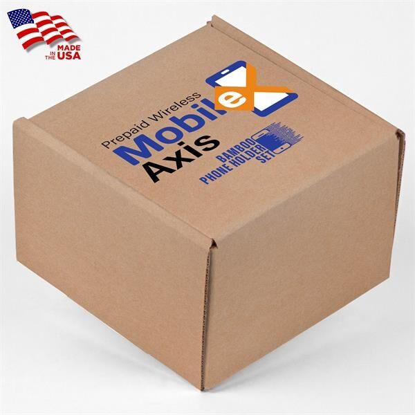Main Product Image for Screen Printed Corrugated Box Small 6x6x4 For Mailers