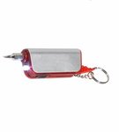 Screwdriver Flashlight Key Chain - Red