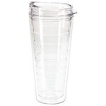 Seabreeze 22 oz Tritan Tumbler with Translucent Lid - Clear with Clear