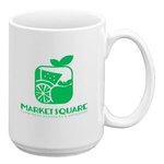 Seattle Tall - 15 oz White Ceramic Mug