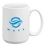 Seattle Tall - 15 oz White Ceramic Mug
