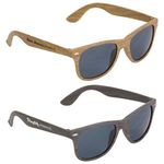 Sebring UV400 Wood Grain Sunglasses -  