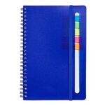 Semester Spiral Notebook with Sticky Flags - Blue-reflex