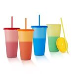 Set of 4 color changing 24 oz tumblers -  