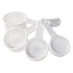 Set Of Four Measuring Cups - White