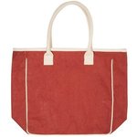 Seville Jute/Canvas Tote - Red