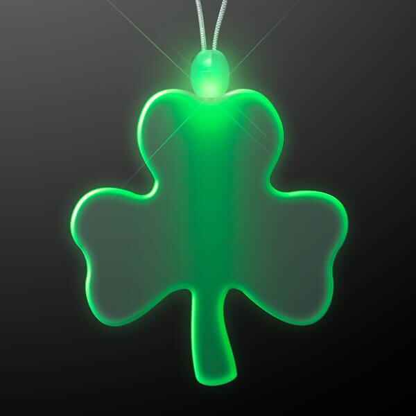 Main Product Image for Shamrock LED Necklace Light Up Acrylic