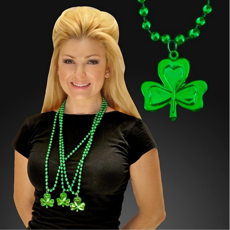 Main Product Image for Shamrock Medallion & Mardi Gras Beads