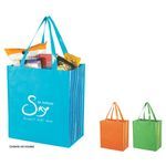 Buy Imprinted Shiny Laminated Non-Woven Tropic Shopper Tote Bag