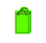 Shopping Bag Jar Opener - Lime Green 361u