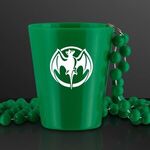 Shot Glass Bead Necklace (NON-Light Up) - Green