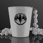 Shot Glass Bead Necklace (NON-Light Up) - White