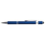 Siena Executive Aluminum Spin Top Stylus Pen - Metallic Blue