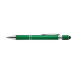 Siena Executive Aluminum Spin Top Stylus Pen - Metallic Emerald Green