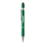 Siena Executive Aluminum Spin Top Stylus Pen - Metallic Emerald Green