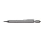 Siena Executive Aluminum Spin Top Stylus Pen - Metallic Silver