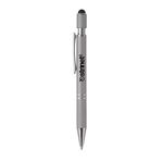 Siena Executive Aluminum Spin Top Stylus Pen - Metallic Silver