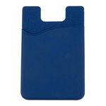 Silicone Cell Phone Sleeve with Adhesive Backing - Navy