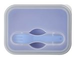 Silicone Collapse-It (TM) Lunch Container - Blue