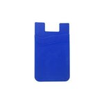 Silicone Dual Pocket Phone Wallet - Blue