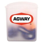 Buy Silicone Earplugs With Blue Nylon Cord And Clear Clip Case