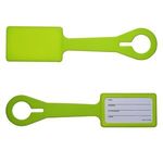 Silicone Luggage Tag - Lime Green