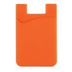 Silicone Phone Wallet - Orange