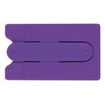 Silicone Phone Wallet with Stand - Purple