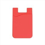 Silicone Smart Phone Wallet - Red