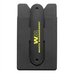 Silicone Stand & Wallet - Black