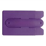 Silicone Stand & Wallet - Purple