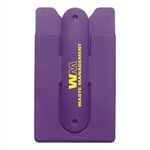 Silicone Stand & Wallet - Purple