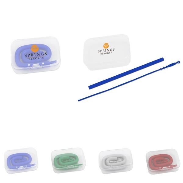 Main Product Image for Advertising SILICONE STRAW KIT WITH BRUSH