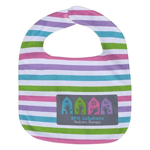 Main Product Image for Silk Touch Baby Bib 10- x 13- 360GSM Poly/Cotton - Full Color