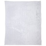 Silk Touch Sherpa Blanket 50- x 60- 420GSM - Full Color - Medium White