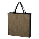 Silver Swirls Non-Woven Tote Bag - Gold