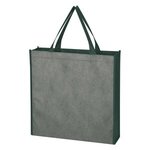 Silver Swirls Non-Woven Tote Bag - Hunter Green