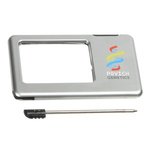 Buy Custom Printed Custom Imprinted Silver Thin Light-Up Magnifier
