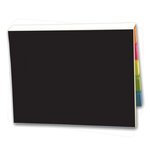 SimpliColor Versa-Pak - 2 Sticky Note Pads and 5 Flag Colors - Black