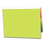SimpliColor Versa-Pak - 2 Sticky Note Pads and 5 Flag Colors - Lime