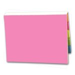 SimpliColor Versa-Pak - 2 Sticky Note Pads and 5 Flag Colors - Pink