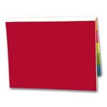 SimpliColor Versa-Pak - 2 Sticky Note Pads and 5 Flag Colors - Red