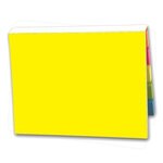 SimpliColor Versa-Pak - 2 Sticky Note Pads and 5 Flag Colors - Yellow